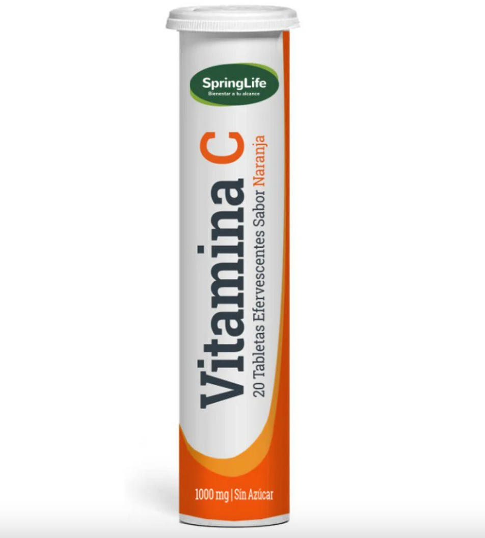 VITAMINA C NARANJA COM EFERV 1000 MG X 20 SPRINGLIFE