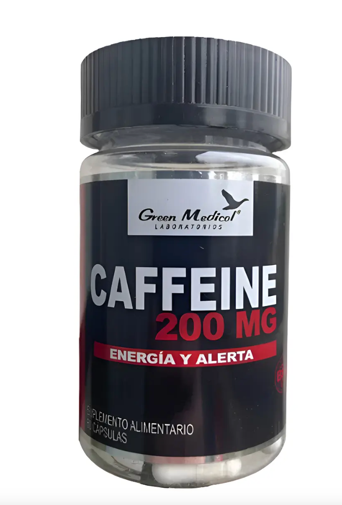 CAFEINA 200 MG X 60 CAP GREEN MEDICAL (CAFFEINE)