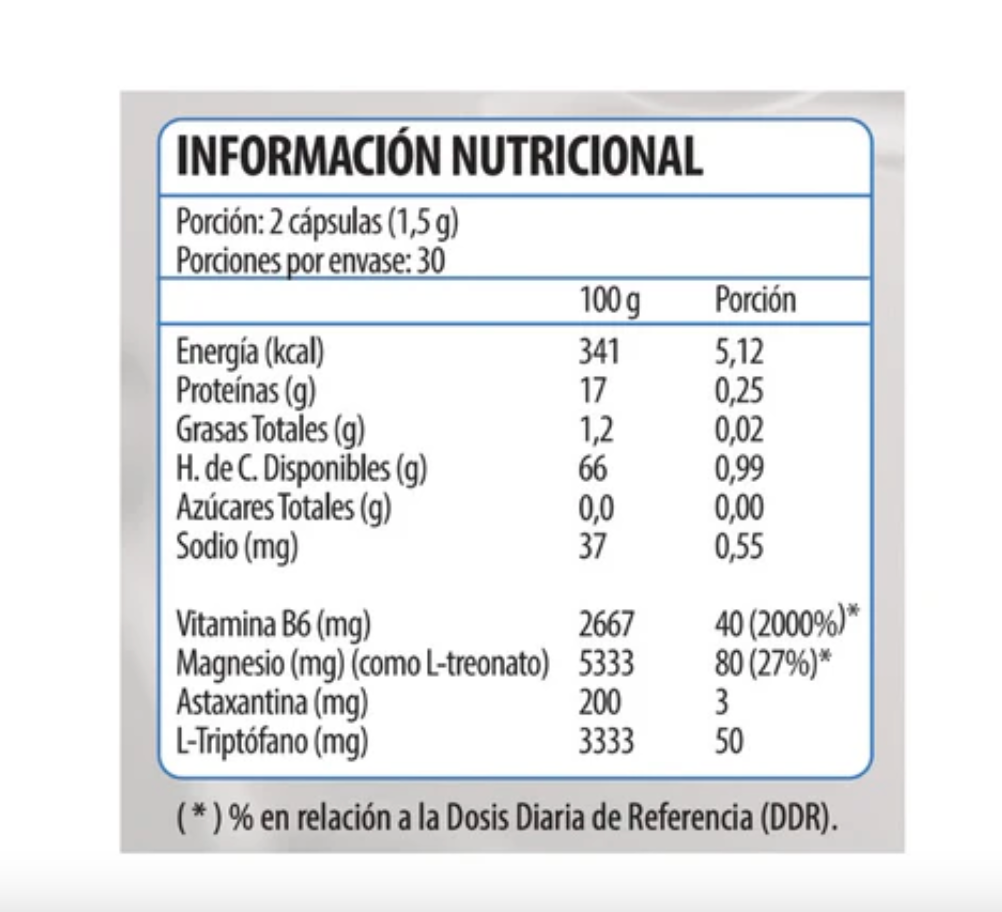MAG MAX BRAIN CAP X 60 (MAGNESIO TRIPTOFANO VIT B6 ASTAXANTINA)