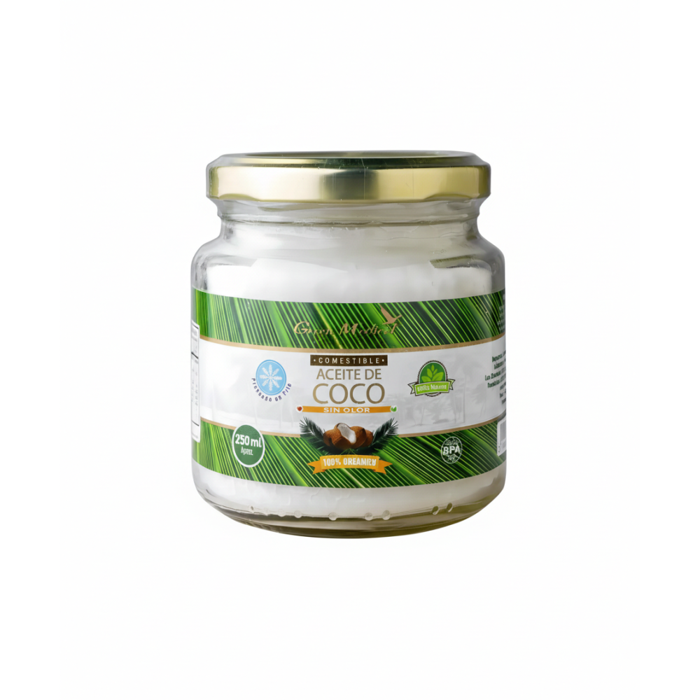 ACEITE DE COCO X 250 ML GREEN MEDICAL(VIDRIO)