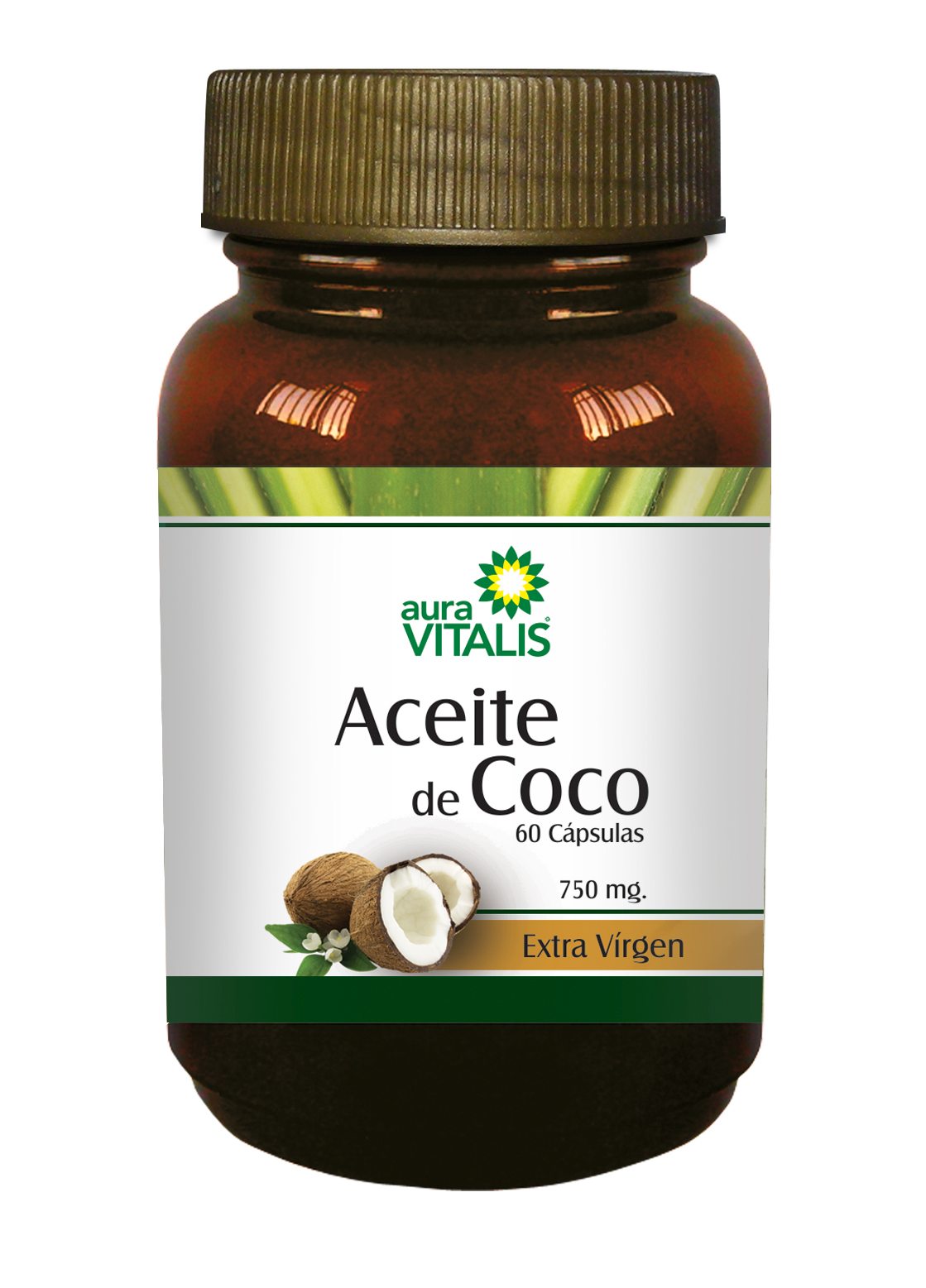 Aceite de Coco Cápsulas 750 mg x 60 — Aura Vitalis