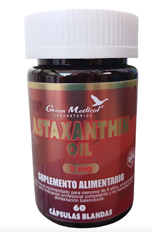 ASTAXANTHIN 5 MG CAP BLAND X 60 GREEN MEDICAL