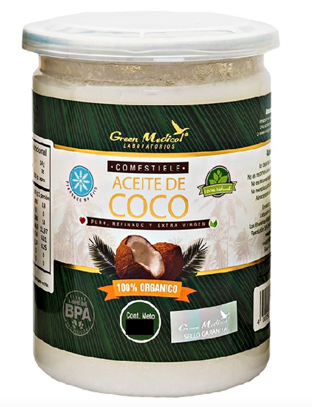 ACEITE DE COCO X 420 ML GREEN MED