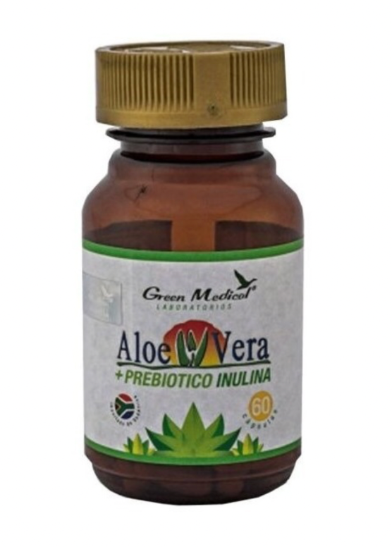 ALOE VERA + PREBIOTICO DE INULINA X 60 CAP GREEN MED