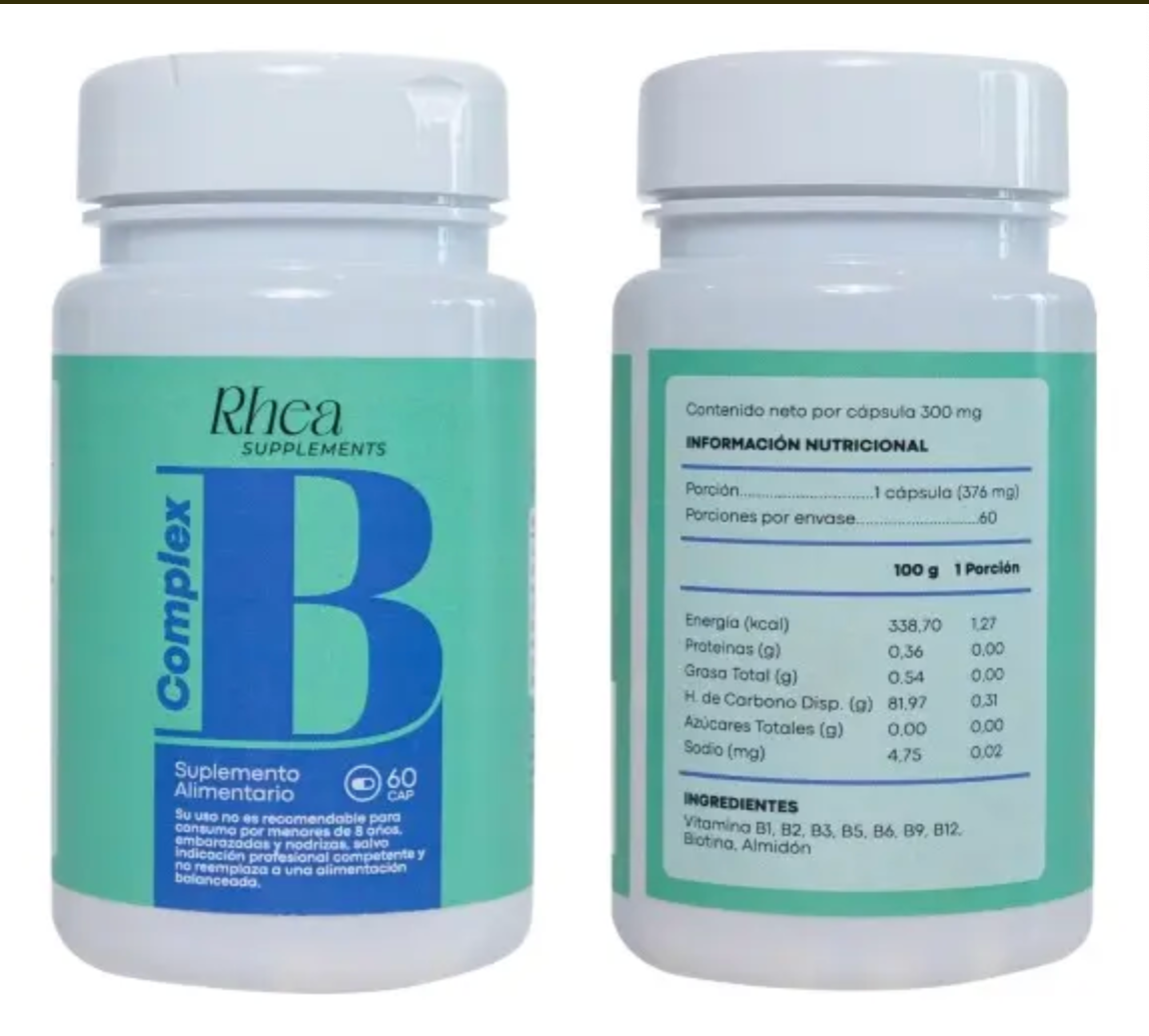 B-COMPLEX CAP X 60 (COMPLEJO B) RHEA