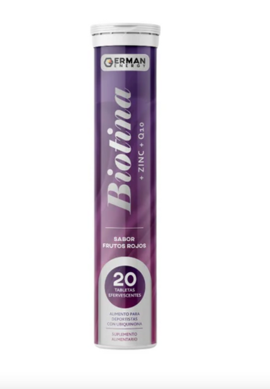 BIOTINA + ZINC + Q10 TAB EFE X 20 GERMAN ENERGY