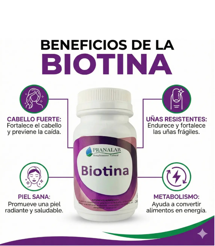 BIOTINA CAP 150 MCG X 60 PRANALAB