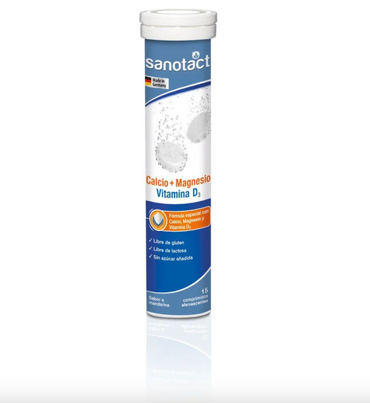 CALCIO + MAGNESIO + VIT D3 TAB EFE X 15 SANOTACT