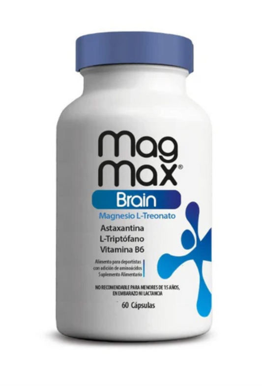 MAG MAX BRAIN  CAP X 60 (MAGNESIO TRIPTOFANO VIT B6 ASTAXANTINA)