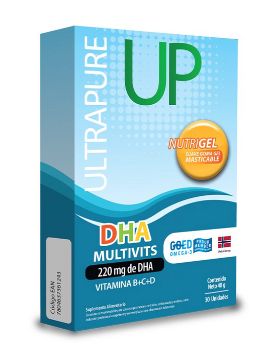 OMEGA 3 UP DHA MULTIVITS NUTRIGEL X 30