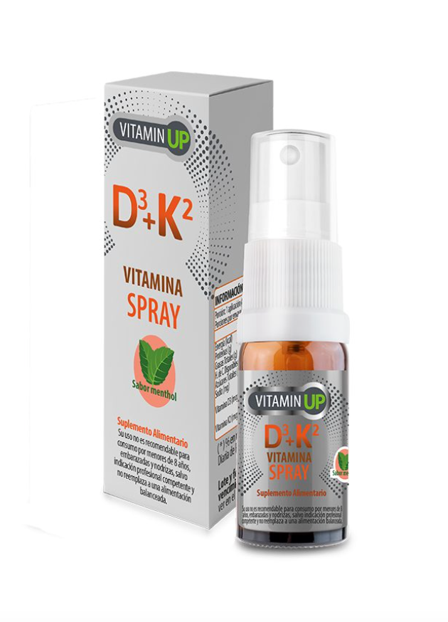VITAMIN UP D3+K2 SPRAY  MENTOL X 10 ML
