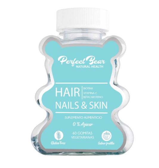 Hair, Nails & Skin Gomitas x 60 Azul — Perfect Bear